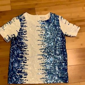 Evening gown blouse.